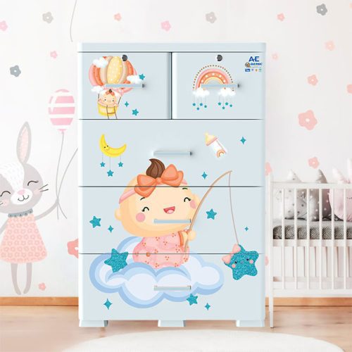 Tủ nhựa AE 4 tầng baby