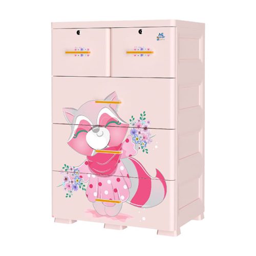 Tủ nhựa AE 4 tầng be mine