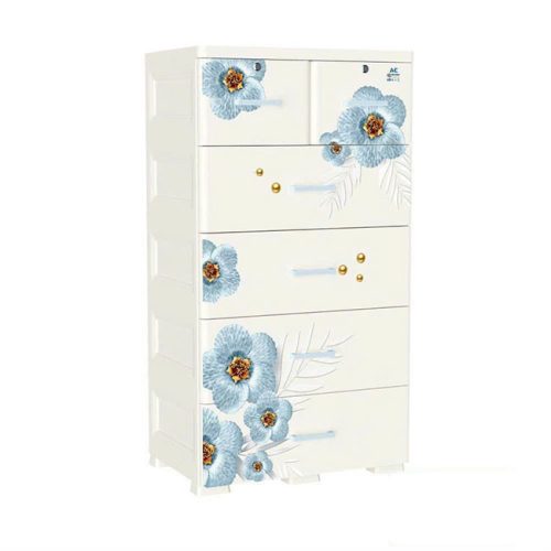 Tủ nhựa AE 5 tầng hoa lưu ly