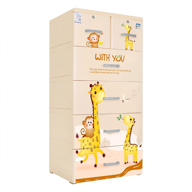 Tủ nhựa BITE 5 tầng hươu và khỉ - Ảnh 6