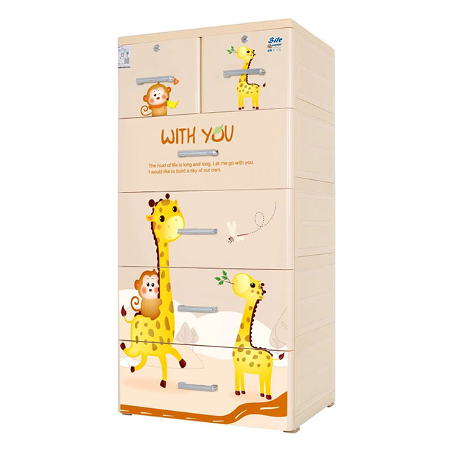 Tủ nhựa BITE 5 tầng hươu và khỉ - Ảnh 5