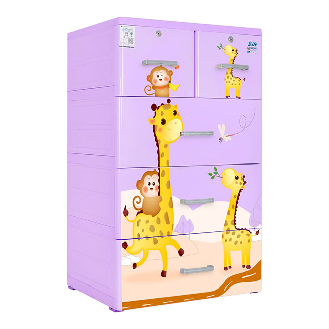 Tủ nhựa BITE 4 tầng hươu & khỉ - Ảnh 3