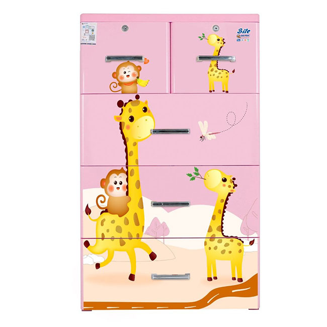 Tủ nhựa BITE 4 tầng hươu & khỉ - Ảnh 2