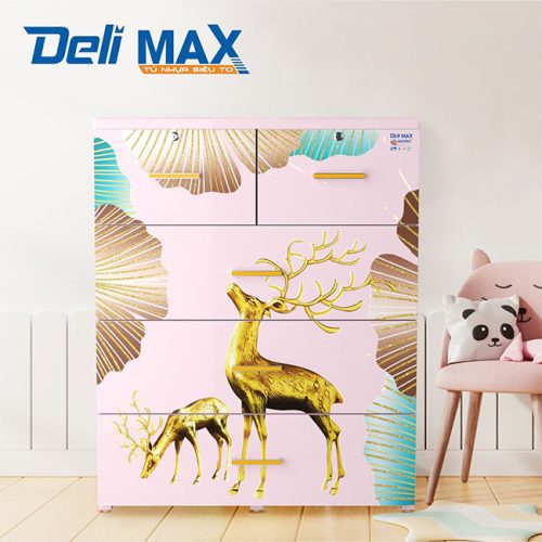 Tủ nhựa DELI MAX 4 tầng hươu