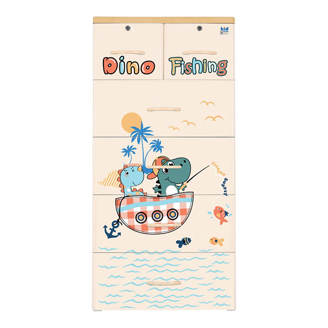 Tủ nhựa KID 5 tầng Dino Fishing