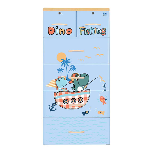 Tủ nhựa KID 5 tầng Dino Fishing - Ảnh 2