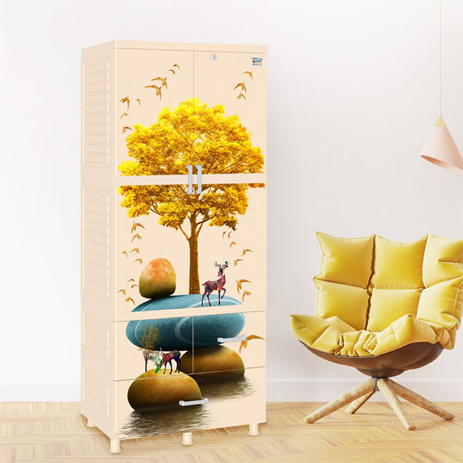 Tủ nhựa LOUIS 2 tầng cây vàng