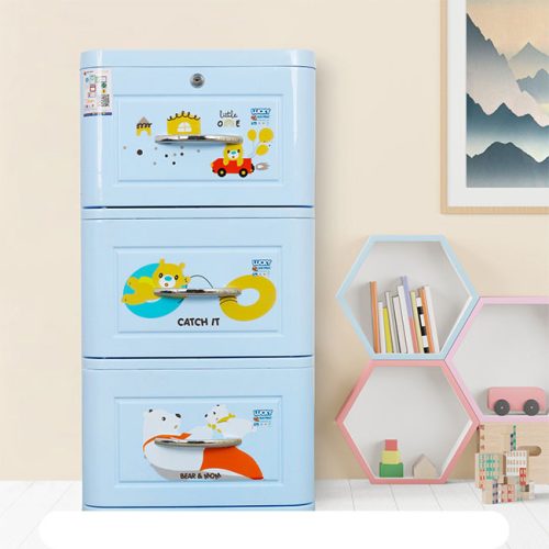 Tủ nhựa LUCKY 3 tầng bear & mom