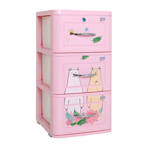 Tủ nhựa LUCKY 3 tầng con gấu
